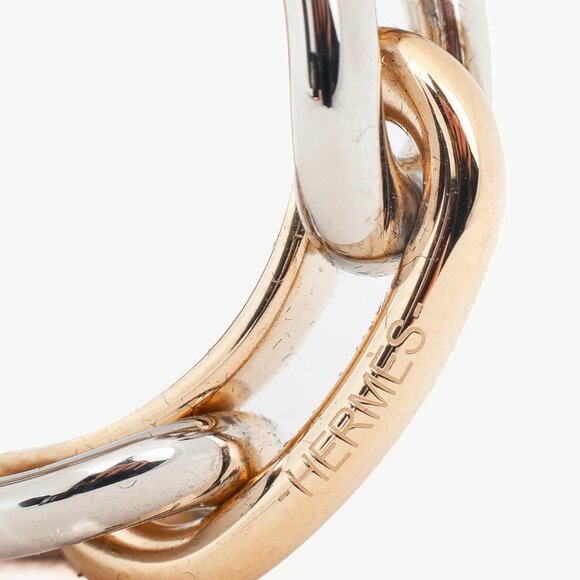 Hermes Regate Two-Tone Palladium-Plated Scarf 90 Ring - Picture 5 of 5